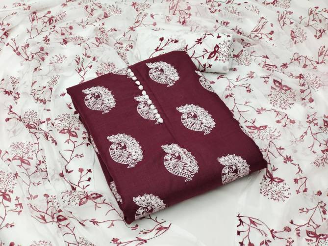 Potli Filjar By Vt Printed Cotton Dress Material Catalog